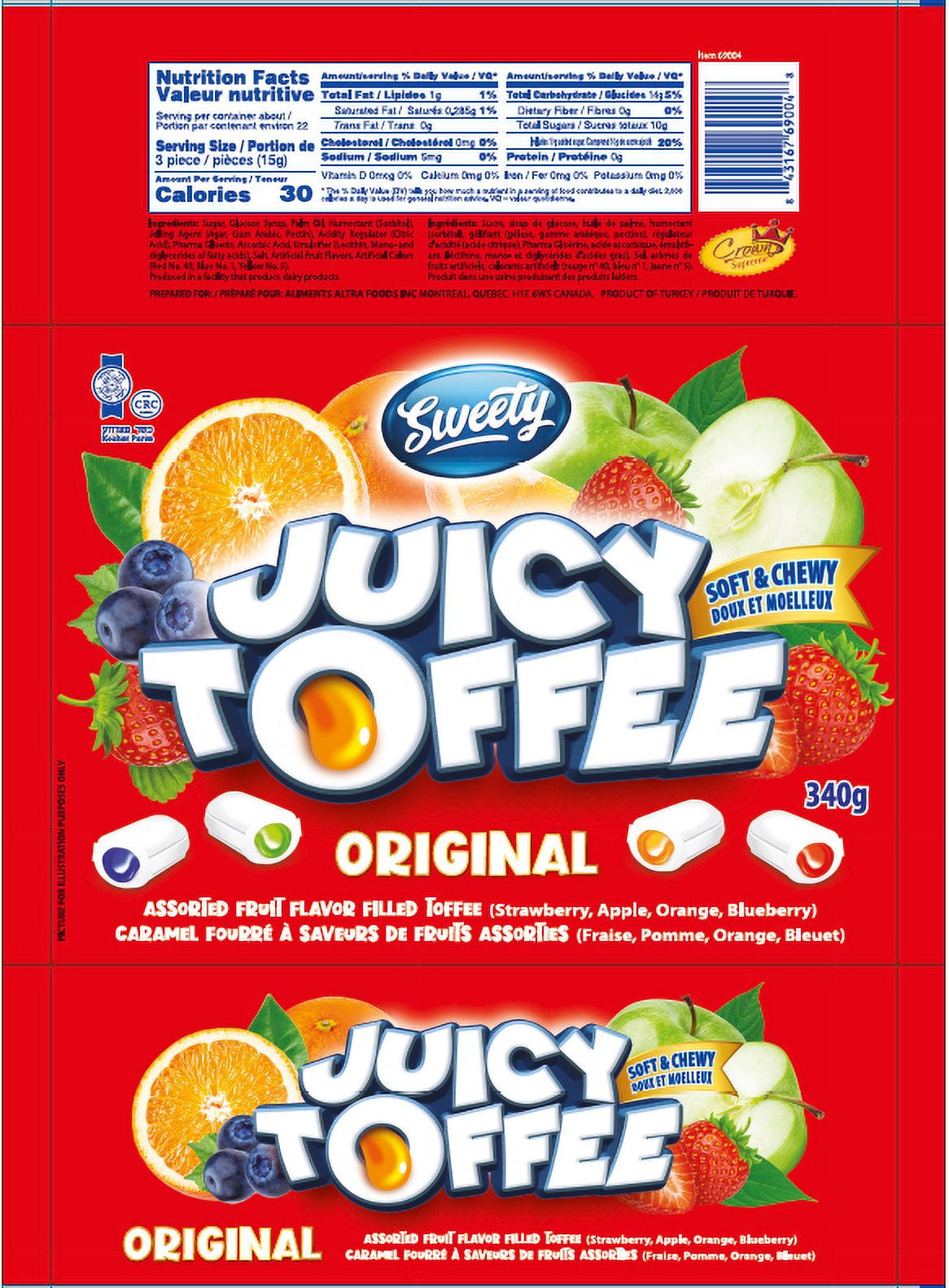 Sweety Toffees Cream Filled Original