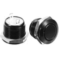 thumbnail image 4 of Shisuyan Push Button Switch Black Silver Alloy For Automotive Applications 2Pack, 4 of 8