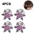 thumbnail image 2 of 4 piezas de adornos de apliques de diamantes de imitación de perlas de copo de nieve de cristal para botones, broches, manualidades, fabricación de joyas, diadema, vestido, decoración de pinzas para, 2 of 8