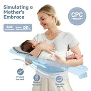 Electric Baby Swing, Caveen Infant Swing Rocker with Remote Control, 5 Sway Speeds, Bluetooth Music, Grey