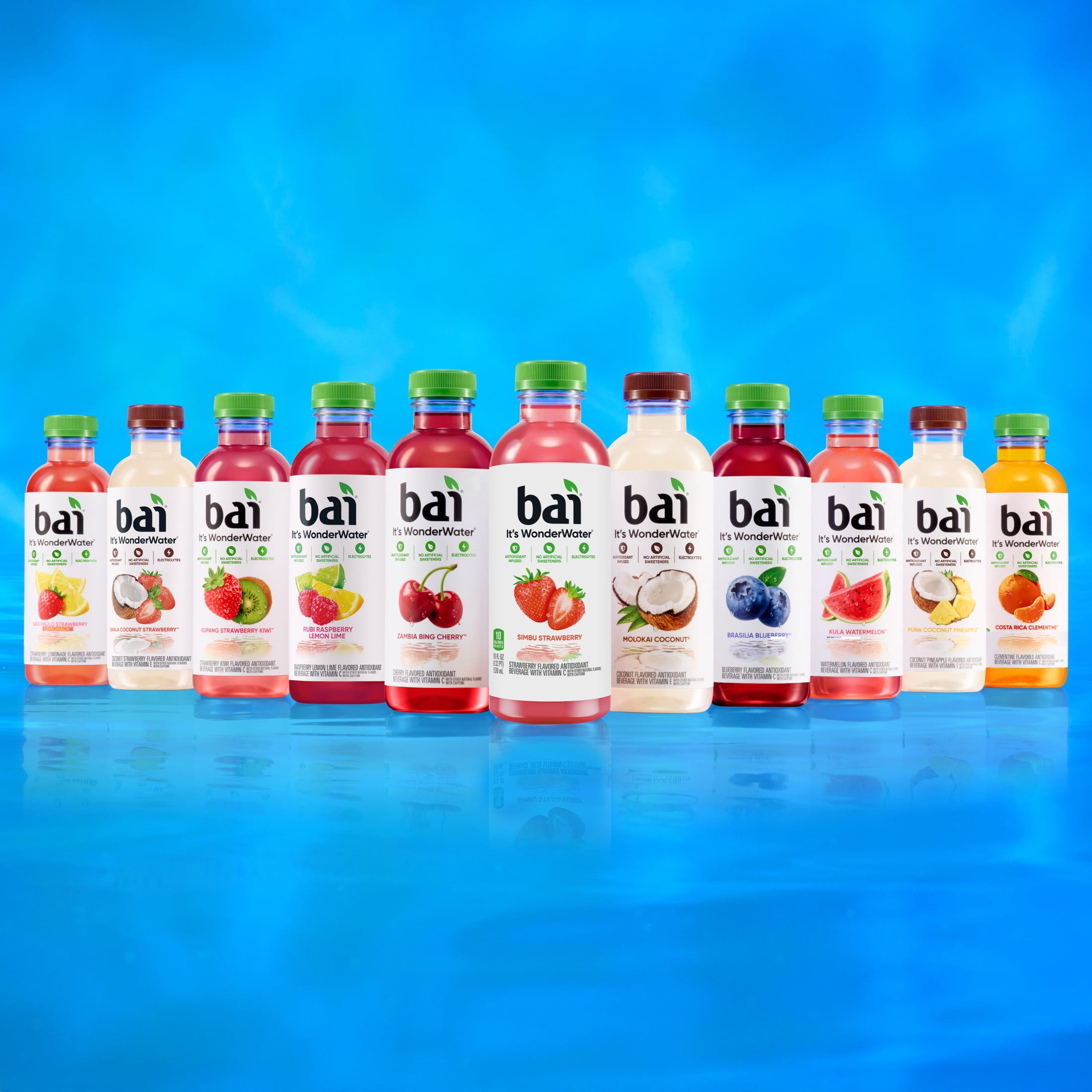 Bai Molokai Coconut Antioxidant Infused Water Beverage, 18 fl oz, Bottle
