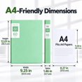 Multi-Layer Display Book File Folder, Clear Dual-Sided Sleeves ...