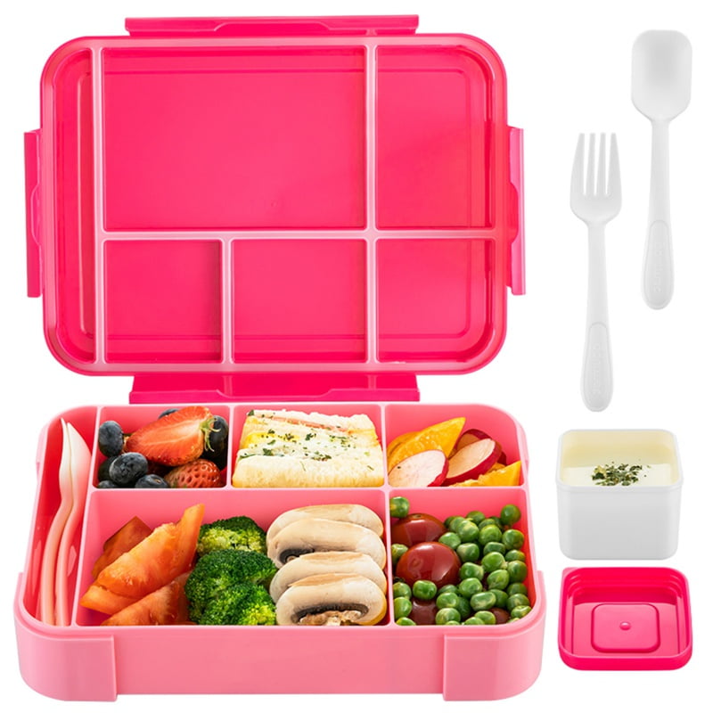 BentoBox Lunch Boxes for Kids, Boys, Adults. Leakproof Lunch Set