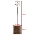 thumbnail image 2 of Soportes Para Tarjetas De Lugar De Madera Con Alambre En Espiral, Soportes Para Números De Mesa De Madera Rústica, Soportes Para Fiesta De Boda 10 Uds. Monstrate HA023513-00, 2 of 7