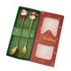 thumbnail image 1 of Juego de cucharas navideñas de acero inoxidable con tema de árbol, Papá Noel y estrella. Cucharas para remover café. Utensilios de cocina festivos con caja de regalo, 1 of 7