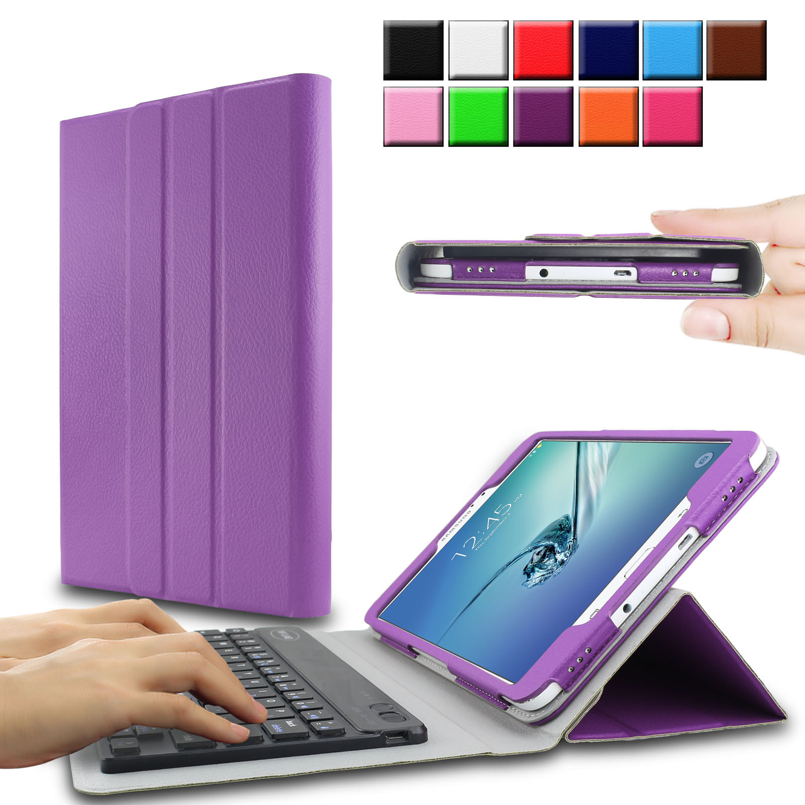 Infiland Shell Cover Case with Detachable Wireless Bluetooth Keyboard