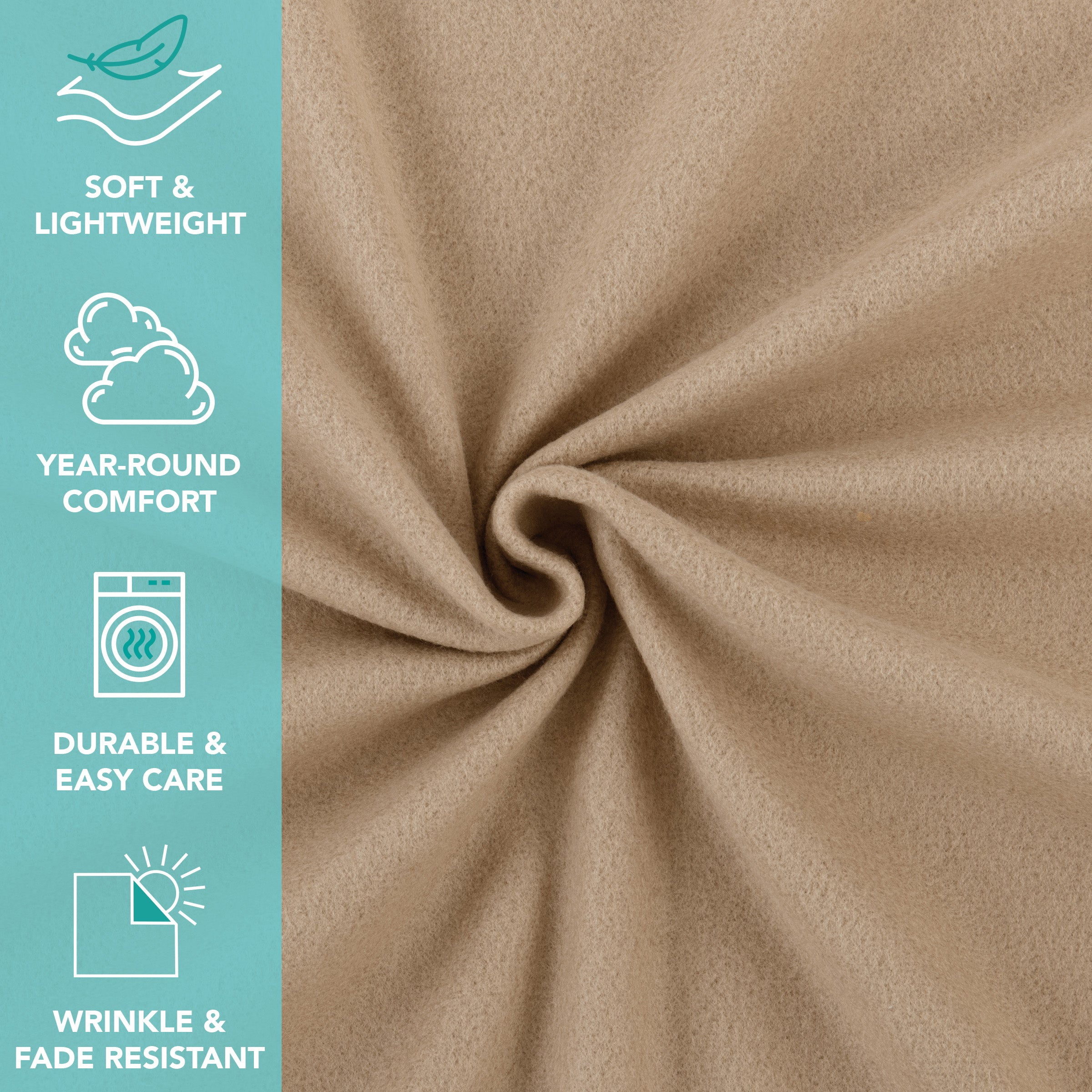 Arkwright Polar Fleece Throw Blankets (Case of 24) Ultra Soft, Lightweight, 50 x 60 in, Assorted Colors