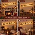 thumbnail image 3 of Reindeer Santa Sleigh Christmas Wall Decoration Indoor Lighted 7pcs, LED Wall Decorations, Indoor Holiday Decor for Mantel, Entryway, Staircase and Living Room, 3 of 8