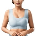 thumbnail image 5 of Sngxgn Womens Sports Bras for Women Medium Support Wireless Bra Padded Bralettes for Women(Blue,M), 5 of 5