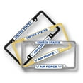 thumbnail image 6 of [Officially Licensed Product] - U.S. Air Force - Domed Custom-Made Personalized Narrow (Thin) Top 4 Hole Metal Car License Plate Frame with Free caps - Chrome (Quantity: 1 Frame), 6 of 8