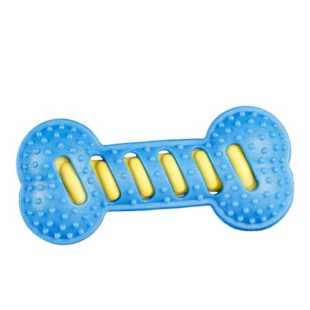TOOLGOOD Dog Squeaky Toys for Aggressive Chewers Dog Toys,Tough Durable Dogs Toys with Natural Rubber,Chewers for Small Medium and Large Breeds Bone Toy Blue