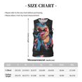 thumbnail image 4 of Pofeuu Blue Dinosaur Print Basketball Jersey, Shirts for Men Youth Basketball Jersey Crew Neck-XX-Large, 4 of 6