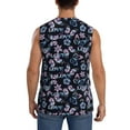 thumbnail image 4 of Bixox Men's Love Butterflies Printed Shirt Sleeveless Fitness Tank Top-Medium, 4 of 7