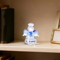 thumbnail image 4 of 2-Piece Guardian Angel Figurine Set - 2.68" Handcrafted Glass Angel Decor, Tabletop Display & Paperweight for Home, Gifts for Wedding Anniversary, Valentine's Day, 4 of 5