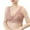 Pink, variant on AHTJRT Women's Daisy Lace Bras Deep V Sheer Mesh Comfortable Everyday Bralettes Support Push-Up Wireless Snap Closing Bra Yellow XXXL