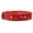 Red, variant on Genuine Leather Studded Dog Collar, 1.25" Wide. Fits 16"-19" Neck (Black)
