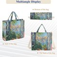 thumbnail image 6 of FORMRS Womens Corduroy Tote Bag Crossbody Shoulder Handbag with Pocket, Blue Sea Boat, 6 of 7