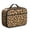 Brown and Orange, variant on Black and Pink Leopard Print Insulated Lunch Bag Teens,Bento School Lunch Bag for Teens for Work,Picnic or Travel 10.6x7.7x4.3 Inches,12 Can Capacity