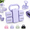 Purple-Set, variant on Purple Set 2-in-1 Adjustable Dumbbell and Kettlebell Hand Weight Set