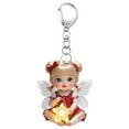 thumbnail image 2 of Kieccall Girl Baby Pendant 2d Flat Car Pendant Car Decoration Bag Pendant, 2 of 9