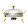 thumbnail image 5 of 2.5L Gold Stainless Steel Round Chafing Dish, Buffet Chafer Catering Chafers and Buffet Warmers with Fuel Holder- for Hotels,Buffets,Restaurants, 5 of 22