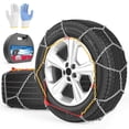 thumbnail image 1 of Cadenas De Nieve Para Neumáticos De Coche De Ajuste Manual, Universales, Ajustables, De Emergencia, Portátiles, Adecuadas Para Coches De Cercanías Y Suv, Juego De 2, 1 of 4
