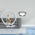 thumbnail image 2 of Elegante Figura Abstracta De Niña Con Tapa De Cristal En Forma De Calabaza, Estatua De Mujer, Centro De Mesa Para Dormitorio, Estantería, Tarro De Galletas, Escultura Versátil., 2 of 8