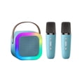 thumbnail image 1 of Machine de Karaoké avec 2 Microphones, Haut-Parleur Compatible Bluetooth avec LED, 1 of 6