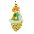 thumbnail image 3 of Christopher Radko Company 5.50In Lucky Cone Curls, Glass, Ornament Pinecone Santa 1012178, 3 of 3