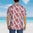 thumbnail image 6 of Goofa Orchids Flowers Hawaiian Shirt for Men, Unisex Summer Beach Casual Short Sleeve Button Down Shirts,Aloha Tropical Floral print shirt-Medium, 6 of 9