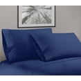 thumbnail image 2 of Bassano 1800 Series Embossed Deep Pocket Sheet Set - Super Soft & Wrinkle Free - Luxurious Bed Sheets Set (Twin, Navy), 2 of 3