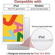 New iPad 7th Generation 10.2 Inch 2019 Case - 360 Degree Rotating Stand Smart Cover Case with Auto Sleep Wake for Apple