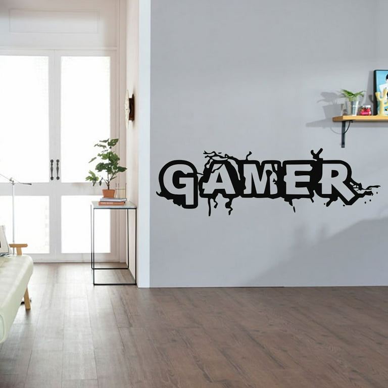 Gamer Menu Wall Decal Quote Home Room Decor Decoration Art Vinyl