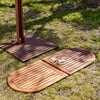 Southern Enterprises Kendra Outdoor Floor Tile, 2-Piece Set, Oiled Hardwood