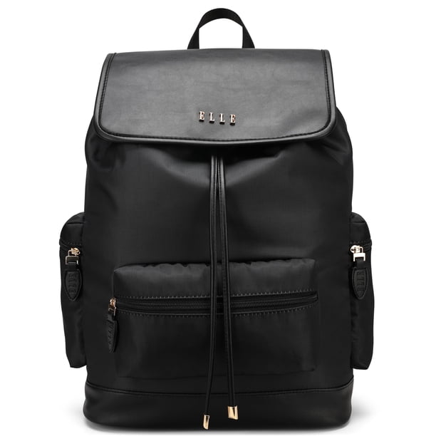 Mochila ELLE Wayfarer 23L Monograma Viaje Negro Twill