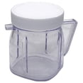 thumbnail image 1 of For Oster Blender Replacement Parts, 4937 Mini Osterizer Blender Jar Accessory, Cup Mini Plastic Jars with lids (1 Pack), 1 of 6