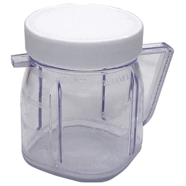Piezas de repuesto para licuadora Oster, accesorio para jarra de licuadora Osterizer mini 4937, jarras de plástico mini con tapa (paquete de 1)