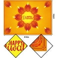 thumbnail image 2 of Hindu Diwali Tablecloth India Festival of Lights Decoration Deepavali Party Supply Decor Kitchen Dining Room Table Cloth, 2 of 5