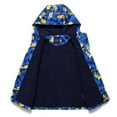 thumbnail image 3 of AAMILIFE Boys Waterproof Fleece Lined Jacket Color Block Windbreaker Hooded Coat, 3 of 4