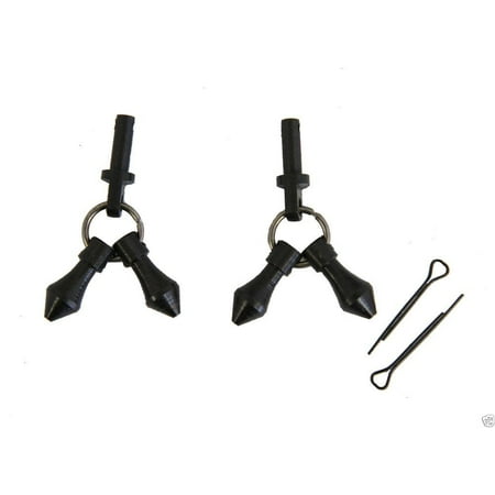 Horse Riding Spurs - Jingle Bobs Cotter Rowel Pins Mens Horse Riding Show Spur Parts Black Steel