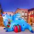 thumbnail image 1 of Dragón inflable Joiedomi de 6 pies con Luces LED decoración navideña, 1 of 9