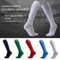 thumbnail image 2 of Solid Color Teenager Adult Football Soccer Training Men Sports High Tube Socks, 2 of 10
