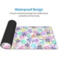 thumbnail image 2 of Hand Drawn Flowers Multicolour -Mouse Pad, Big Desk Mat, Extended Gaming Mouse Pad, Mouse Mat with Non-Slip Rubber Base ＆ Stitched, 31.5 X 11.8 in Large Desk Pad for Keyboard, Mouse, Home and Office, 2 of 5