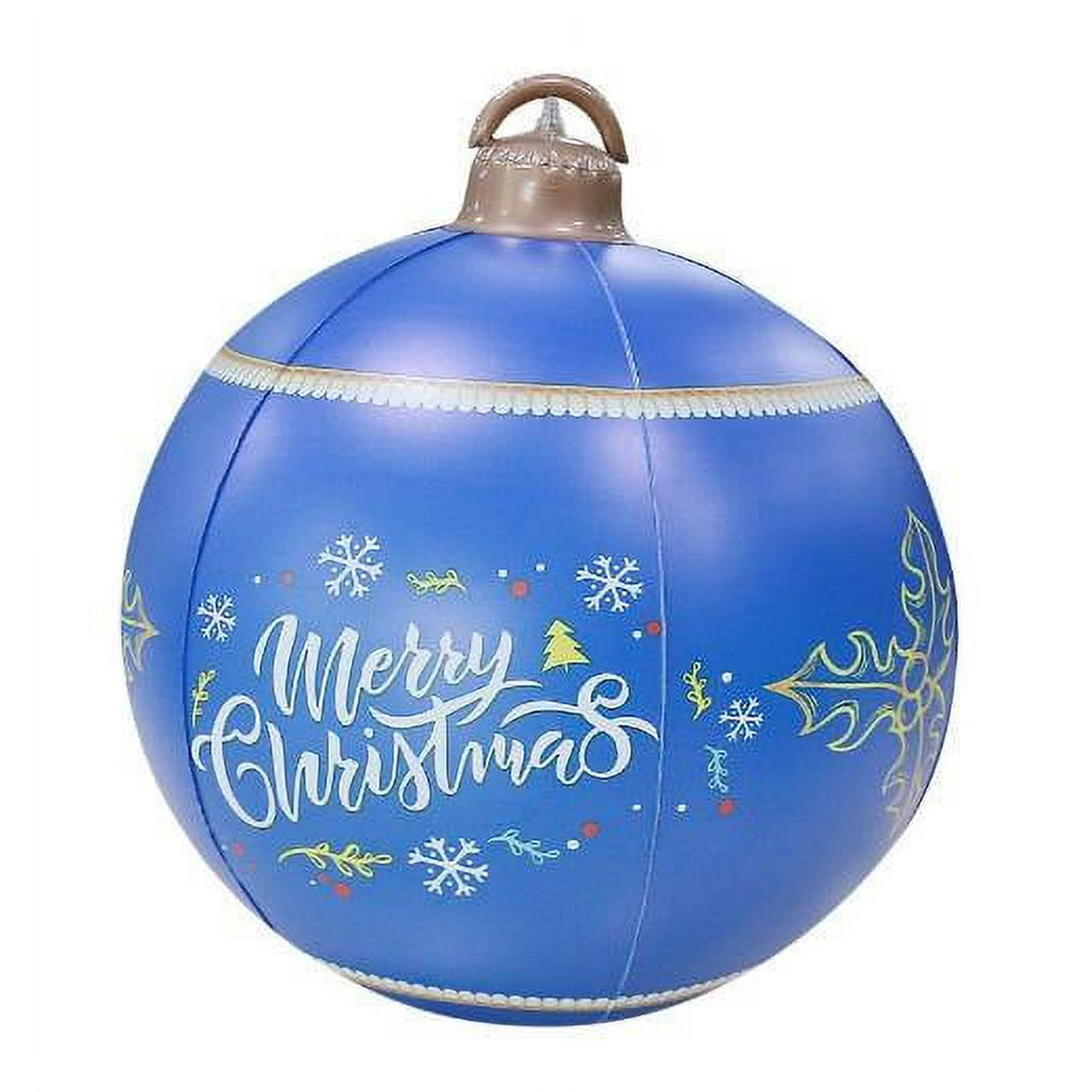 24 Inch Christmas Inflatable Balls - Large Outdoor Holiday Decorations For Yard & Indoor