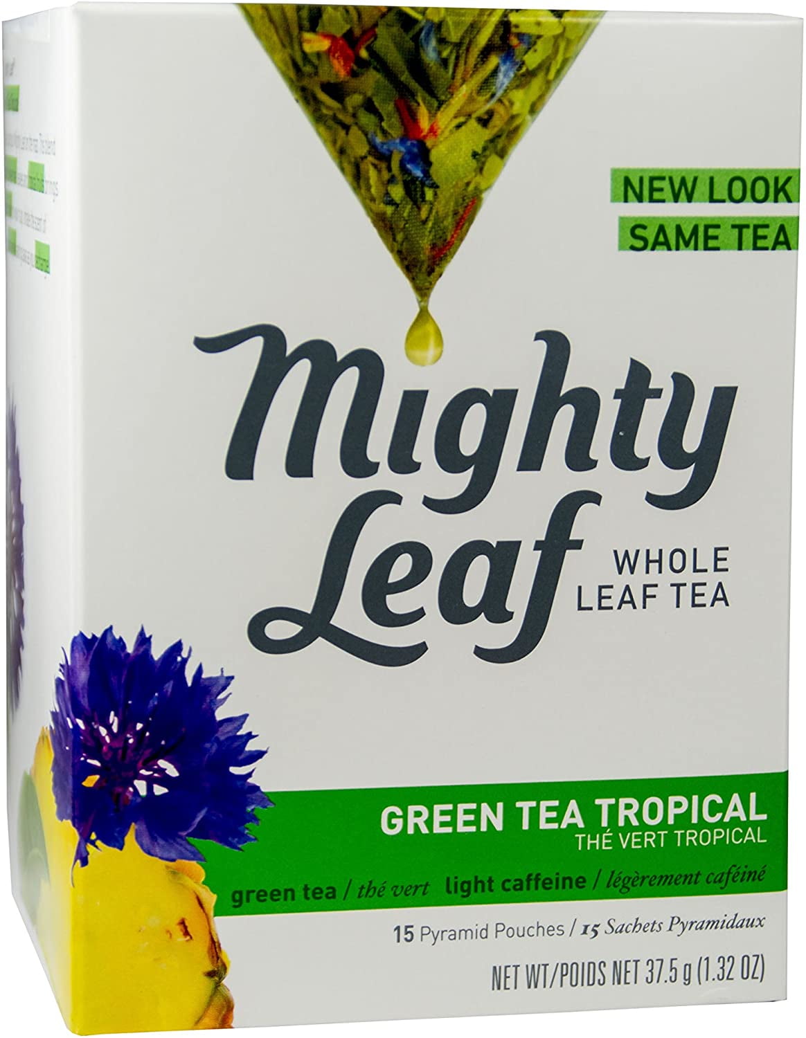 Mighty Leaf, Green tea Tropical, Tea Bags, 15 ct