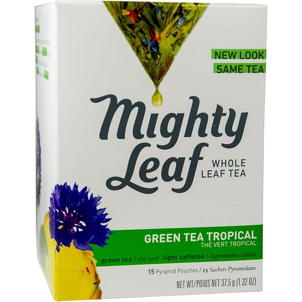 Mighty Leaf, Green tea Tropical, Tea Bags, 15 ct