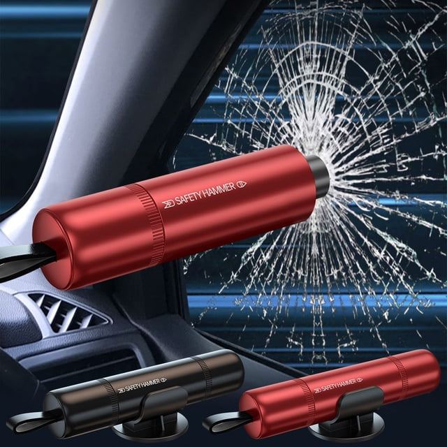Qiopertar Flash Deals of the Day Car Security Hammer Mini Security Hammer Break Car Window Breaker Escape Multifunctional Security Hammer 4 In 1 Security Hammer up to 65% off Gifts Clearance