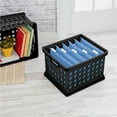 thumbnail image 4 of Sterilite Black Crate 10.62 in. H X 15.62 in. W X 13.75 in. D Stackable, 4 of 5