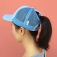 thumbnail image 3 of Women Adjustable Baseball Cap Outdoor Summer Hats Mesh Net Trucker Hat, 3 of 3