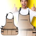 thumbnail image 2 of KER Daily Work Storage Apron Canvas Large Capacity Storage Suitable For Both Men And Women In Gardening, 2 of 7